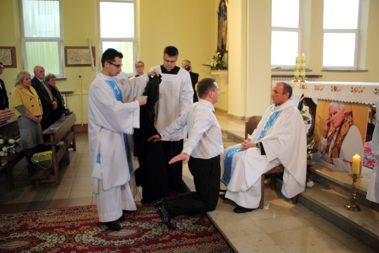 Obłóczyny kleryków WSD w Łowiczu