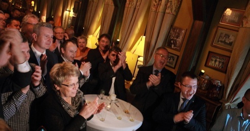 Wieczór w sztabie PiS-u