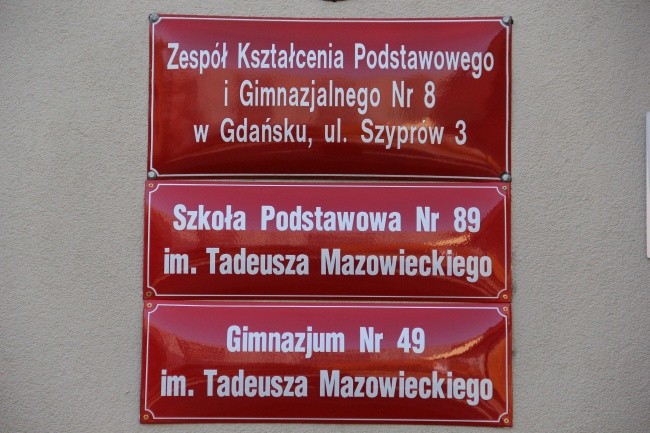 Tadeusz Mazowiecki został patronem szkoły w Gdańsku  