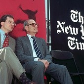Arthur Ochs Sulzberger  (zmarł w 2012 r.)  i jego syn o tym samym imieniu – wydawcy  „New York Timesa”.  Zdjęcie z 1996 r. 