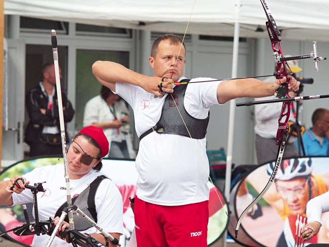 Staszowski łucznik podczas międzynarodowych zawodów