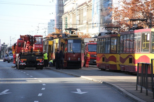 Wypadek w centrum Warszawy