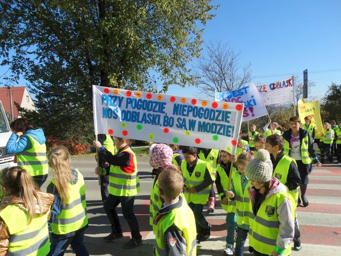 Odblaskowa szkoła w Rdziostowie