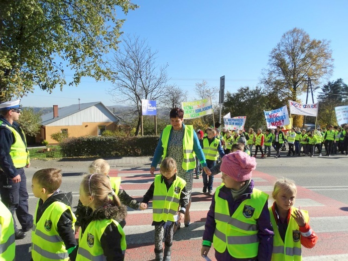 Odblaskowa szkoła w Rdziostowie