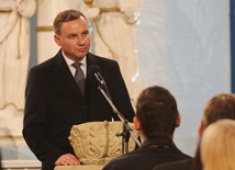 Prezydent Andrzej Duda w kościele ewangelicko-augsburskim w Starym Bielsku