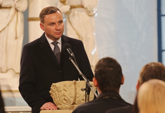 Prezydent Andrzej Duda w kościele ewangelicko-augsburskim w Starym Bielsku