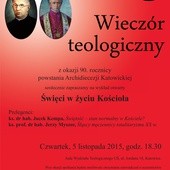 Wieczór teologiczny ze świętymi, Katowice, 5 listopada