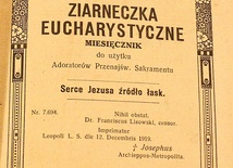 Pierwsza strona wydanych w 1920 roku we Lwowie „Ziarenek Eucharystycznych”