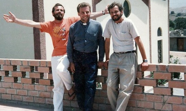 Ojcowie: (od lewej) Michał Tomaszek i Zbigniew Strzałkowski zginęli mając niewiele ponad 30 lat