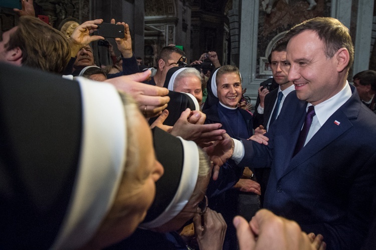 Andrzej Duda w Watykanie - cz. 1