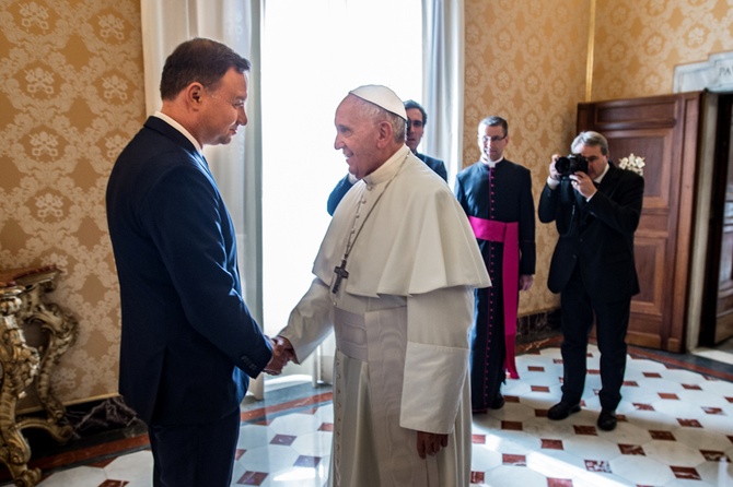 Andrzej Duda  w Watykanie - cz. 2