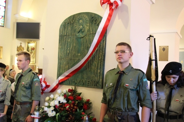 Poświęcenie tablicy katyńskiej w Bielsku-Białej