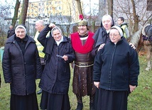  Pamiątkowe zdjęcie ze św. Marcinem