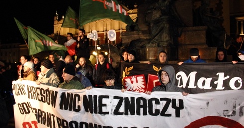 Marsz przeciwników imigrantów