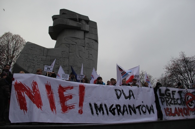 Dwie manifestacje antyimigracyjne w Gdańsku