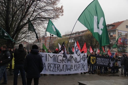 Dwie manifestacje antyimigracyjne w Gdańsku