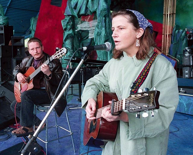 Antonina Krzysztoń na koncercie „Kraina Łagodności” podczas festiwalu w Opolu w 1995 r.
