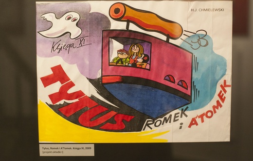 Papcio Chmiel w Muzeum Karykatury