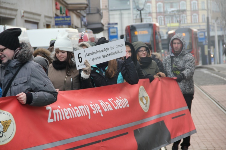 Żywy tramwaj w Katowicach