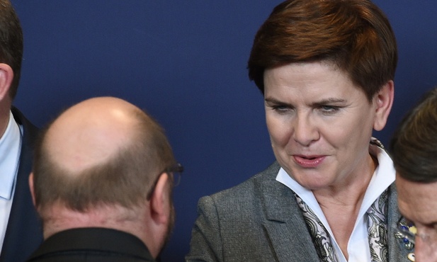 Premier porozumiała się z Martinem Schulzem