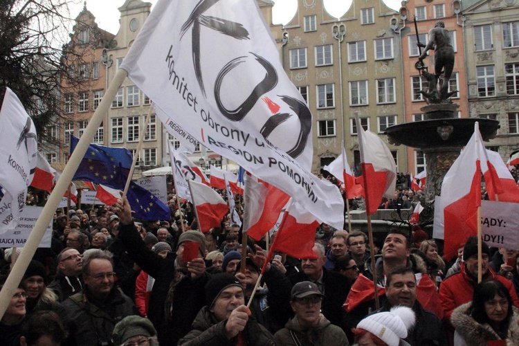 Manifestacja KOD w Gdańsku