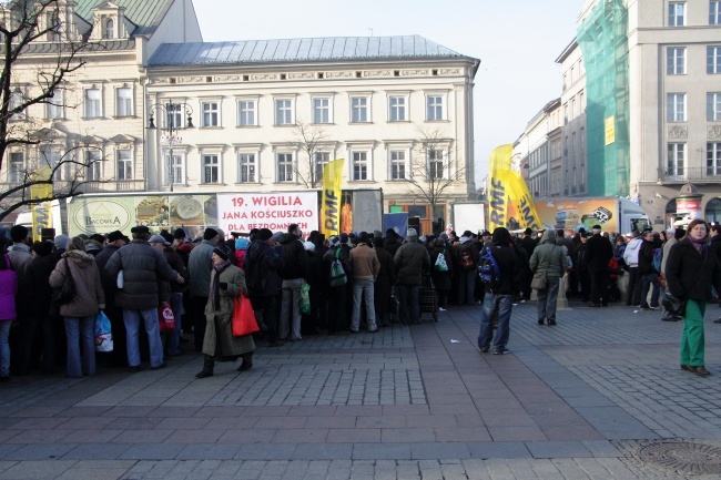 19. Wigilia dla potrzebujących na Rynku Głównym