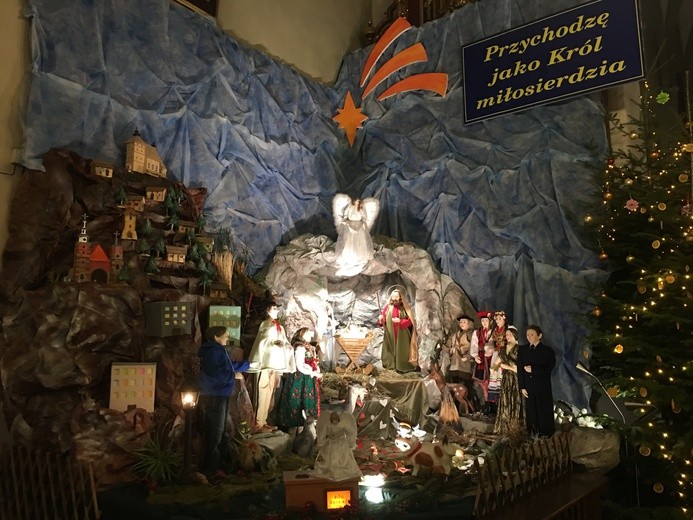 Szopka w bazylice św. Małgorzaty w Nowym Sączu