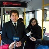  O zmianach w komunikacji poinformował prezydent miasta w autobusie