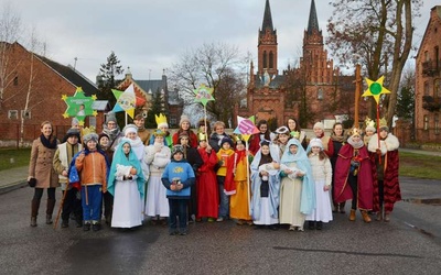 Wszyscy kolędnicy spotkali się u ks. proboszcza Piotra Jankowskiego