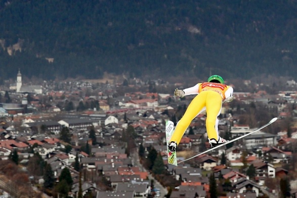 Peter Prevc na skoczni w Oberstdorfie