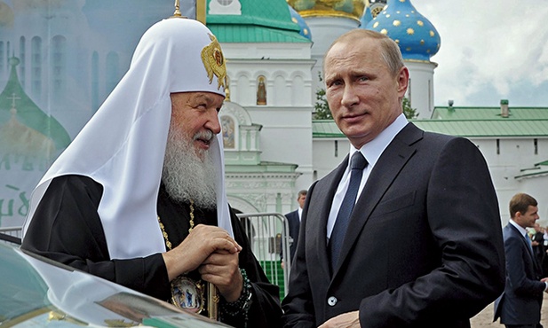 Patriarcha Cyryl i Władimir Putin razem występują w obronie dyskryminowanego ich zdaniem Ukraińskiego Kościoła Prawosławnego, wiernego Patriarchatowi Moskiewskiemu