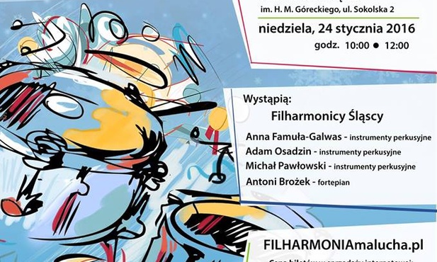 Koncert zimowy w ramach projektu "Filharmonia malucha", Katowice, 24 stycznia