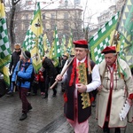 Krakowski Orszak Trzech Króli 2016 - człony niebieski i zielony