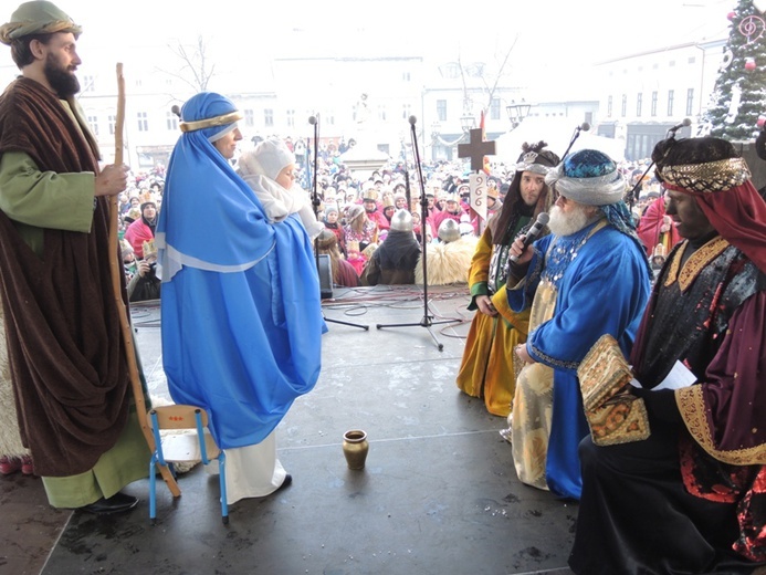 Orszak Trzech Króli w Bielsku-Białej AD 2016 - u celu, na rynku