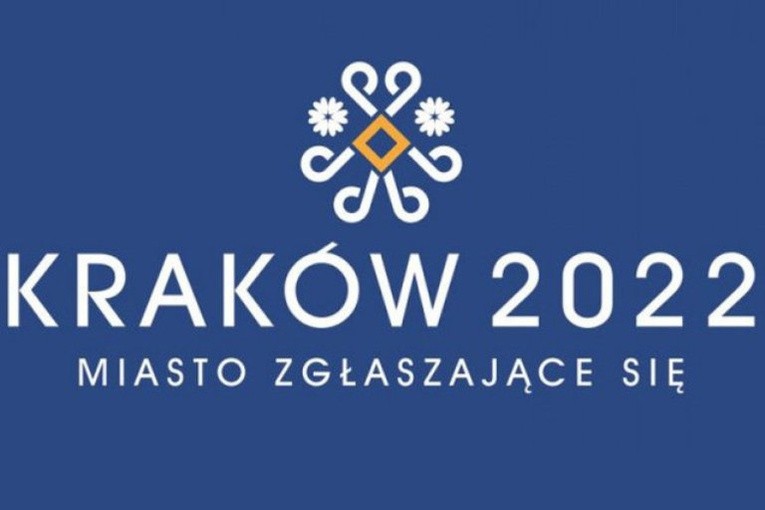 Logo Krakowa jako miasta ubiegającego się o organizację ZIO w 2022 roku