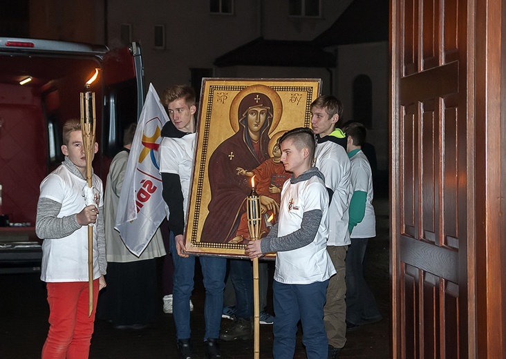 Symbole ŚDM w Białogardzie