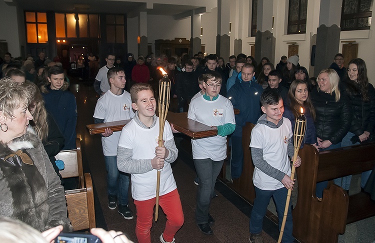 Symbole ŚDM w Białogardzie