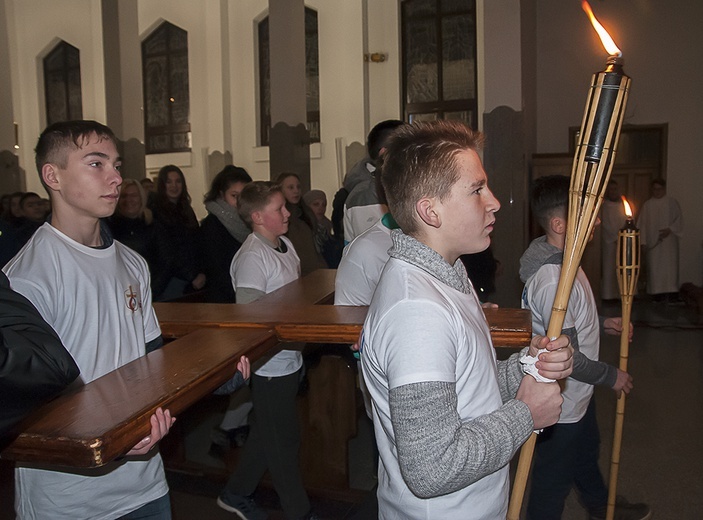 Symbole ŚDM w Białogardzie