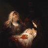 Arent de Gelder „Pieśń pochwalna Symeona” olej na płótnie, 1700–1710 Muzeum Mauritshuis, Haga