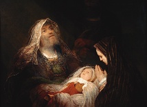 Arent de Gelder „Pieśń pochwalna Symeona” olej na płótnie, 1700–1710 Muzeum Mauritshuis, Haga