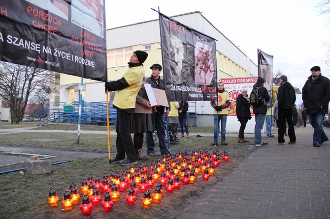 Pikieta antyaborcyjna w Rudzie Śl.