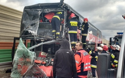 W wypadku zginął kierowca Polskiego Busa