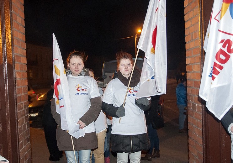 Symbole ŚDM w Jastrowiu
