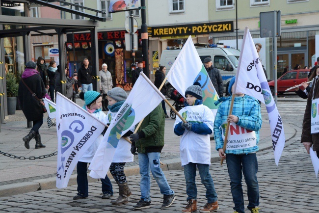 Manifestacja przeciw powiększeniu Opola