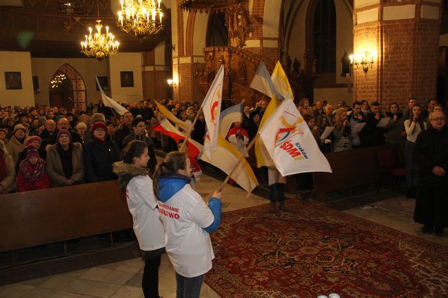 Symbole ŚDM w Darłowie