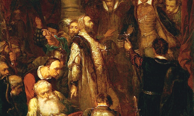 Zabójstwo kasztelana Andrzeja Wapowskiego w czasie koronacji króla.  Zginął, łagodząc kłótnie w czasie turnieju