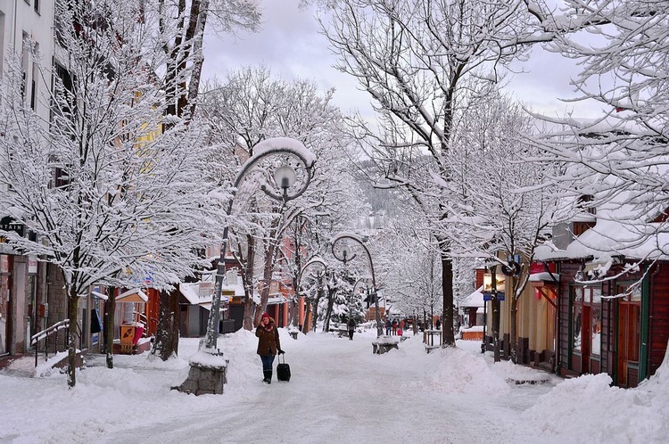 Zakopane w śniegu