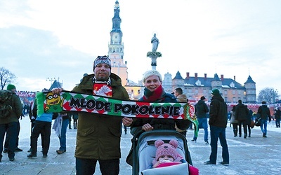  Rodzina Folmerów na VIII Patriotycznej Pielgrzymce Kibiców na Jasną Górę 