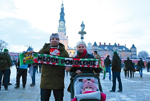  Rodzina Folmerów na VIII Patriotycznej Pielgrzymce Kibiców na Jasną Górę 