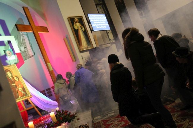 Symbole ŚDM w Kostrzynie nad Odrą